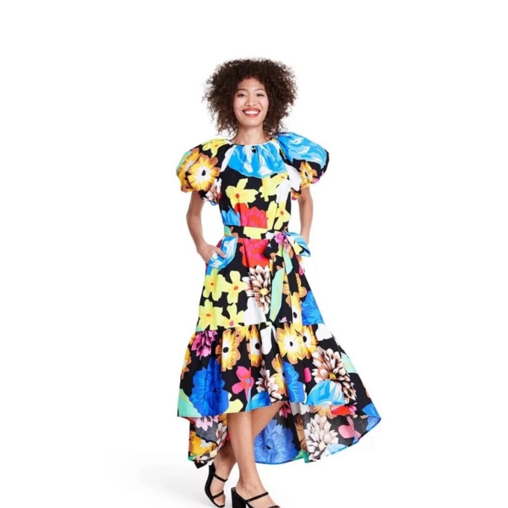 LIKE NEW! 2X Target Christopher John Rogers Floral Print Dress! Fits 18/20-20/22
